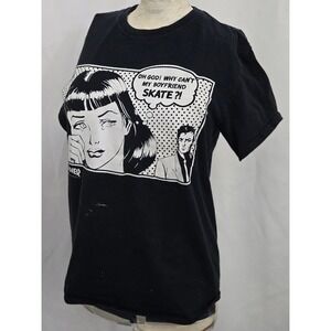 Thrasher Magazine Why Cant My Boyfriend Skate THRAHSED Comic Womens T‎ Shirt